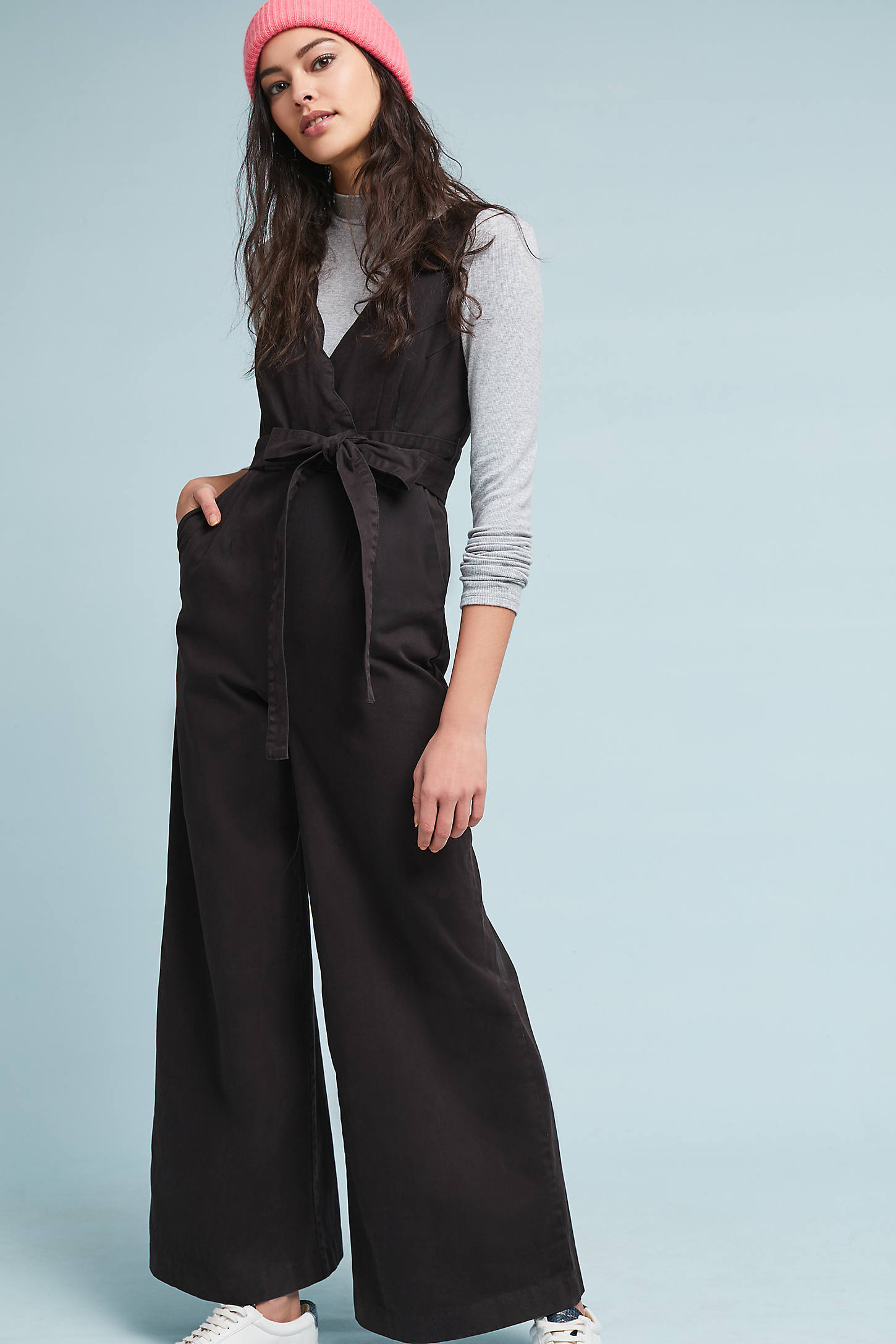 Scalloped Chino Jumpsuit | Anthropologie (US)
