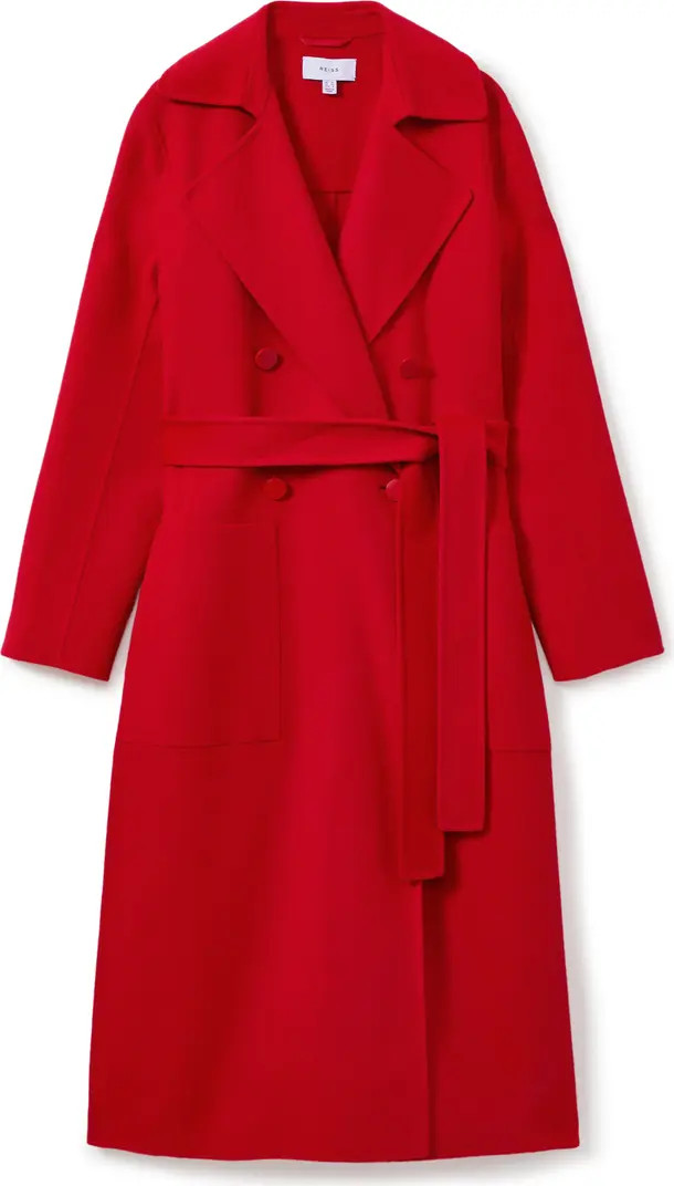 Sasha Belted Double Breasted Wool Blend Coat | Nordstrom