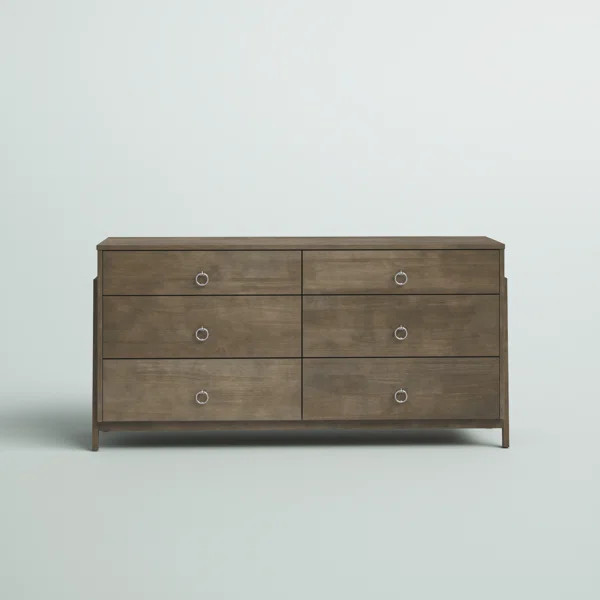 Selman 6 Drawer 60.8'' W Double Dresser | Wayfair North America
