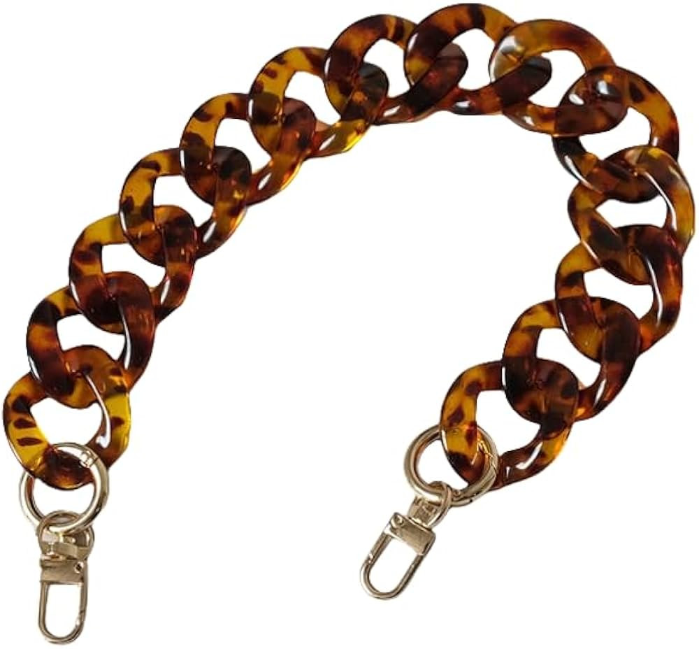 Acrylic Resin Chain for Purse,Handbag Decoration Chain Strap,Bag Accessories Chain Charms(Tortois... | Amazon (US)