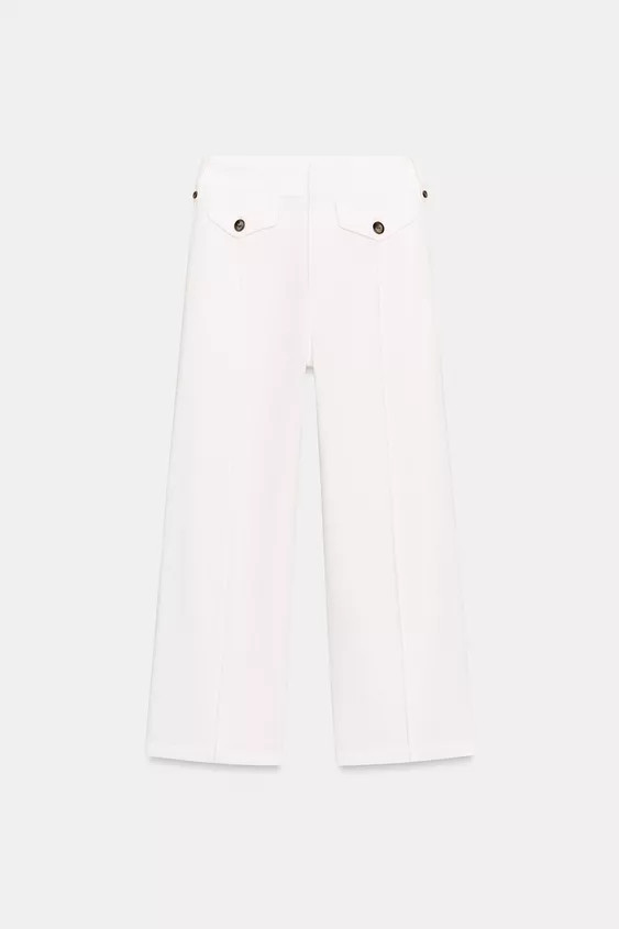 RUSTIC WEAVE CULOTTES | Zara US