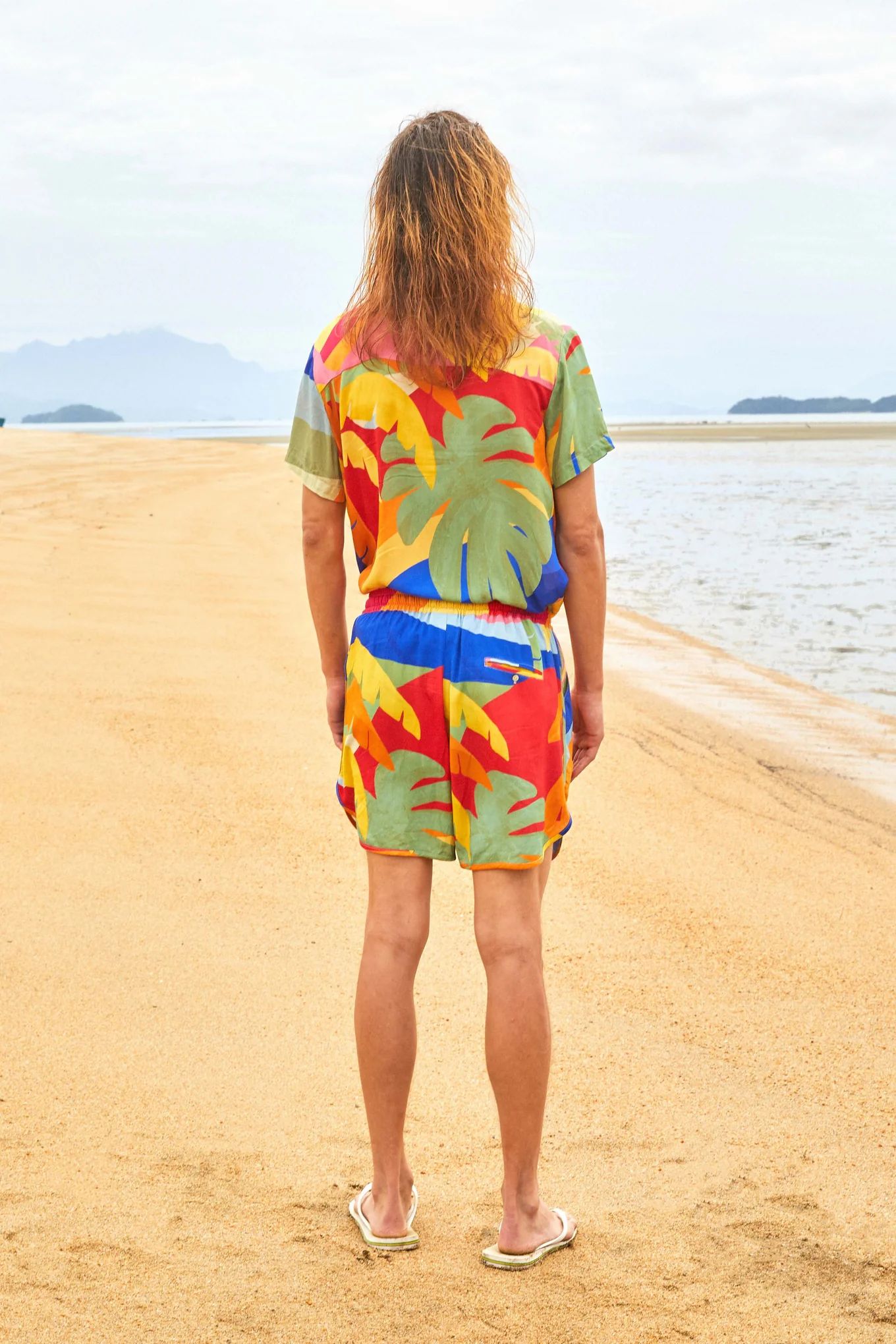 tropical sunset uni shirt | FarmRio