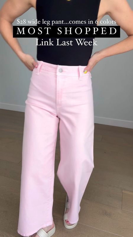 This viral $28 wide leg pant is my absolute favorite. I’m wearing a size 2, and I’m 5’4”and the hem hits the perfect length.  Available in 6 colors.

#Bestseller #WideLegPants #Viralpants #TargetStyle #Under30 #StyleOnABudget #SpringOutfit #workOutfit

#LTKfindsunder50 #LTKVideo #LTKSeasonal