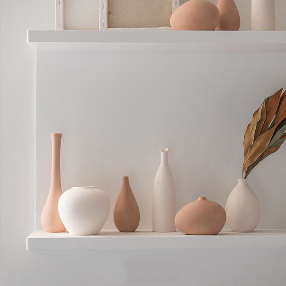 Rustic Clay Collection Minimalism Vases, Handmade Pottery Vases,Minimalism Home Decor,plant pot,F... | Etsy (US)