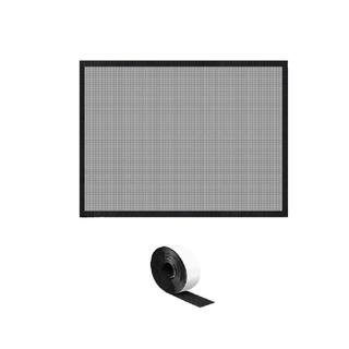 29 in. x 40 in. PVC Mesh VelcroFireplace Screen | The Home Depot