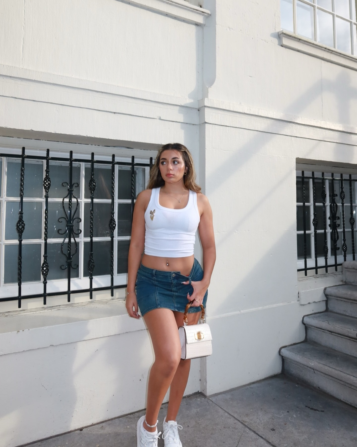 Denim skirt, mini denim skirt, denim, brooch, gold, accessories, summer outfit, simple outfit, summer, ootd 



#LTKstyletip #LTKsummer #LTKtravel