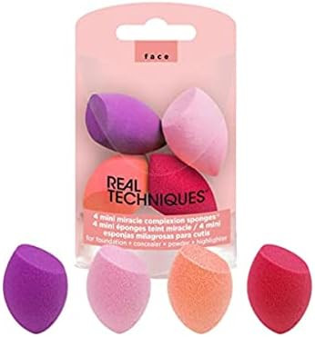 Real Techniques Mini Miracle Complexion Sponge Makeup Blender, Beauty Sponge For Touch Ups, Profe... | Amazon (US)