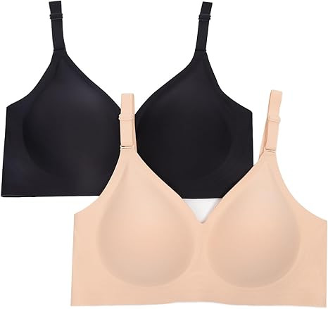 HORISUN Comfortable Seamless Full Coverage Bra for Women Wireless Bras with Soft Support Regular ... | Amazon (US)