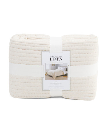 Linen Blend Pick Stitch Quilt | TJ Maxx