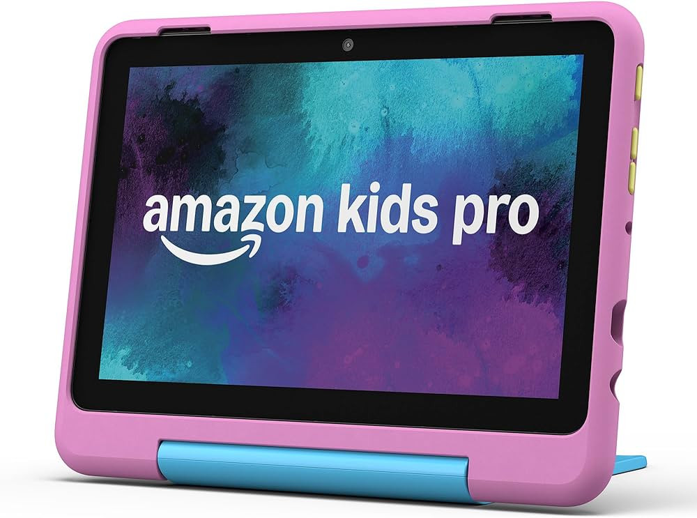 New Amazon Fire HD 8 Kids Pro tablet, ages 6-12. Bright 8" HD screen, includes ad-free content, p... | Amazon (US)