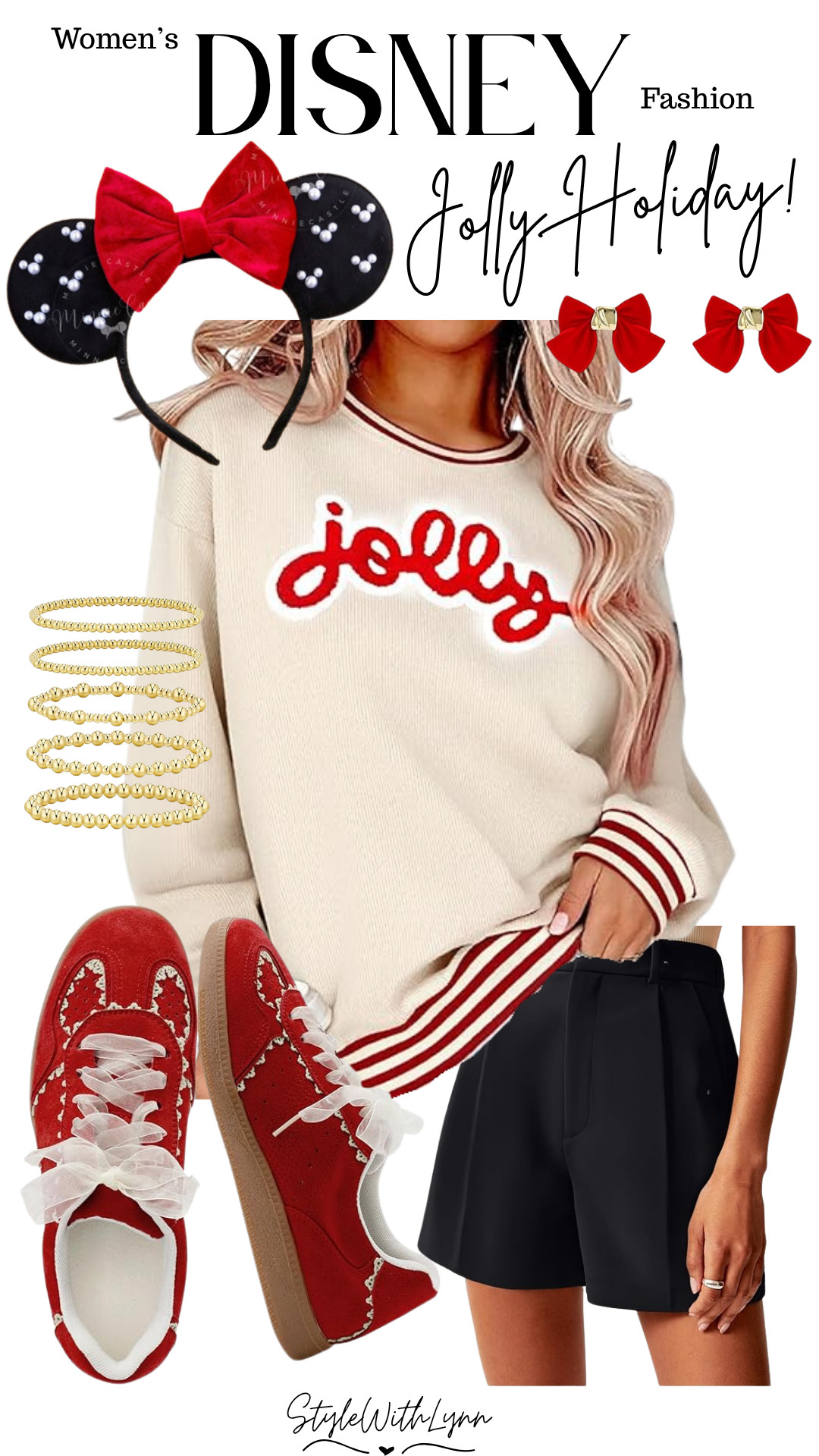 Get ready for a magical day in the parks with this cozy and festive Disney outfit! From the “Jolly” sweater to the Minnie ears and red sneakers with bow laces, it’s the perfect mix of holiday cheer and Disney style. 🎀

Shop this women’s Disney Christmas outfit ⤵️
#DisneyStyle #DisneyChristmas #DisneyOutfit #DisneyHolidayLook #DisneyParksOutfit #LTKHoliday #LTKDisney #LTKChristmasStyle


disney outfits | disney outfits women | disney world outfits | disney world outfits women | disney world outfits summer | cute disney outfits | disneyland outfits | cute disney outfits women | what to wear to disney | disney world outfits OOTD | disney world fashion style | how to style disney world outfits | disney bounding  

 #LTKHoliday #LTKSeasonal #LTKFindsUnder50
