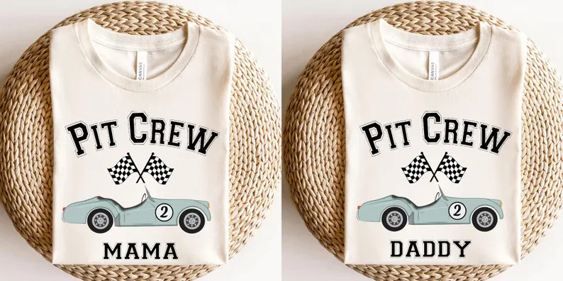 Matching Pit Crew Race Car Birthday Shirt, Matching Family Race Birthday Shirt, Birthday Outfit, ... | Etsy (US)