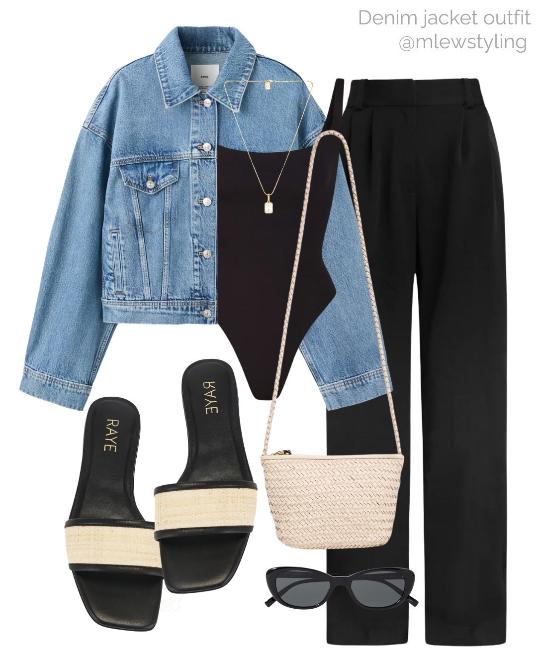 Elevated denim jacket outfit for spring 🩵

#LTKWorkwear #LTKgrwm #LTKootd