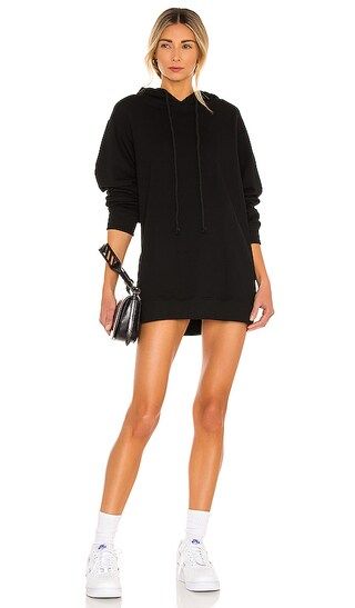 DG Oversized Hoodie Dress in Black | Revolve Clothing (Global)