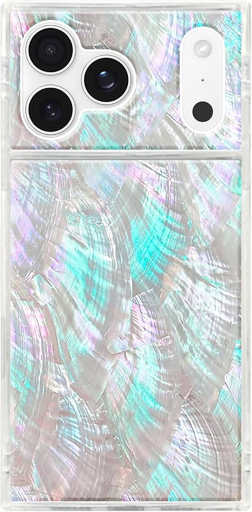 FLAUNT Official Square iPhone 17 Pro Max Case - Mother of Pearl | Amazon (US)
