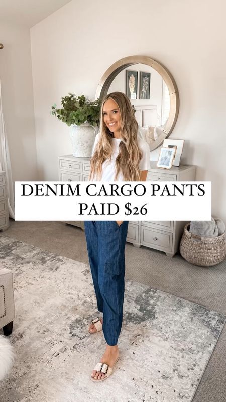 $26 BEST cargo pull-on pants with pockets that come in white and black, too! Look classy and pulled together AND feel like you’re wearing pajamas. Nothing better! Don’t sacrifice comfort for looking amazing. We get both around here!

Also linked these $9 tees I LOVE, this $14.97 bucket hat, and these slides on sale for $24.99!

These pull-on cargo pants are true to size! For reference, I am wearing a small and I am 5’8”! Tee is true to size, and slides are true to size, too.

You do NOT need to spend a lot of money to look and feel INCREDIBLE!

I’m here to help the budget conscious get the luxury lifestyle.

Spring Fashion / Spring Outfit  / Walmart Fashion / Affordable / Budget / Women's Dressy Outfit / Classic Style / Dress Outfit / Date Night / Elevated Style / Dress Up or Down / Summer Outfit

#LTKsalealert #LTKfindsunder50 #LTKfindsunder100