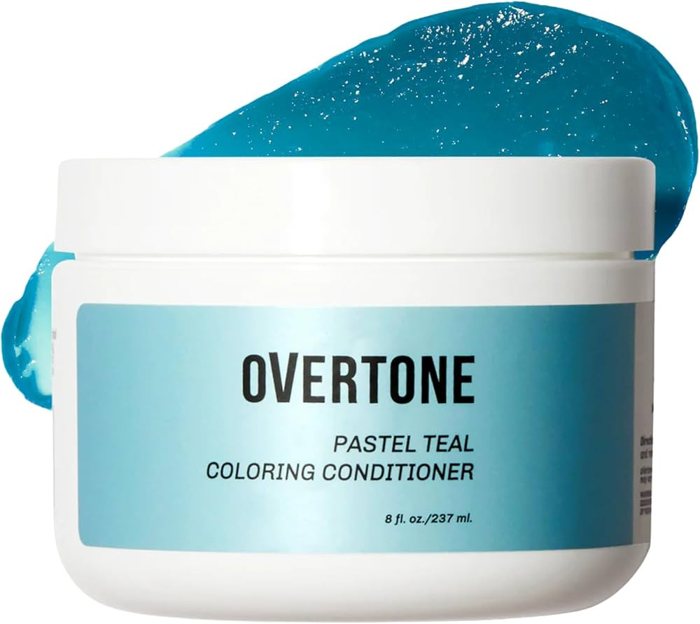 Overtone Semi Permanent Hair Color Conditioner, Pastel Teal, 8 oz, Nourishing, Damage-Free, Color... | Amazon (US)