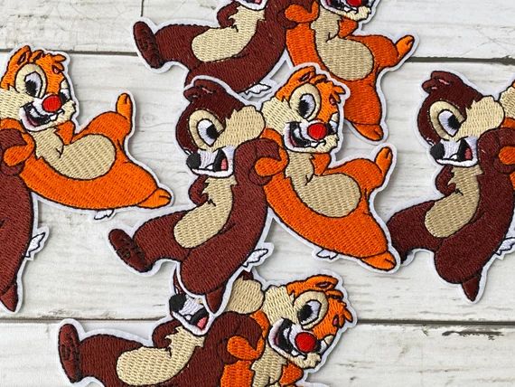 Chip n' Dale Patch, Iron-On Patch, Disney Patch, Jacket Patch, Patch for Jacket, DIY | Etsy (US)