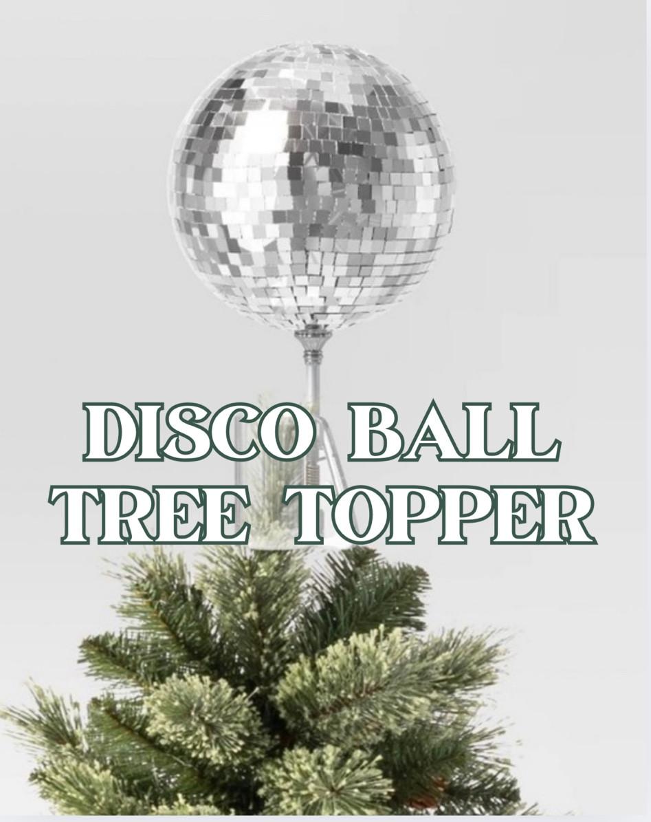 I had to snag this disco ball tree topper for my disco ball tree. It’s going to be such a fun addition! 

#LTKFindsUnder50 #LTKSeasonal #LTKHoliday