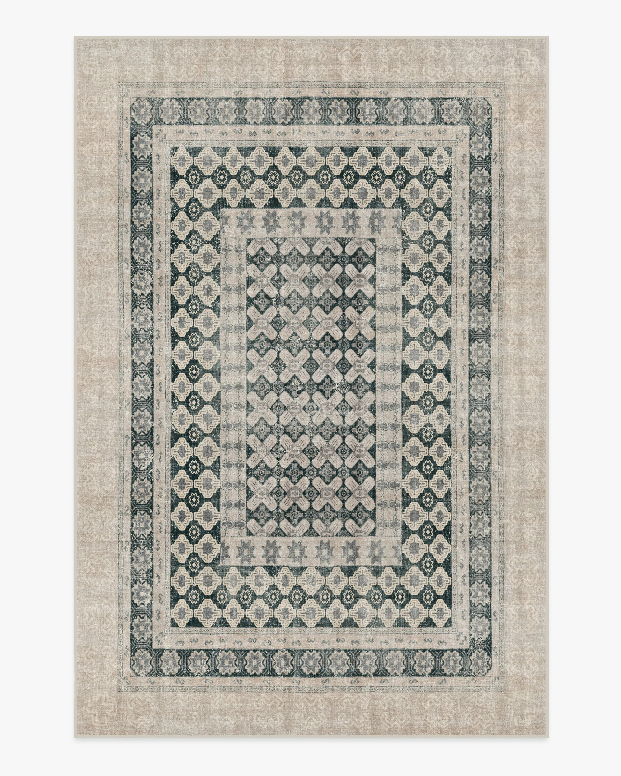 Cyrus Taupe & Soft Charcoal Rug | Ruggable US | Ruggable