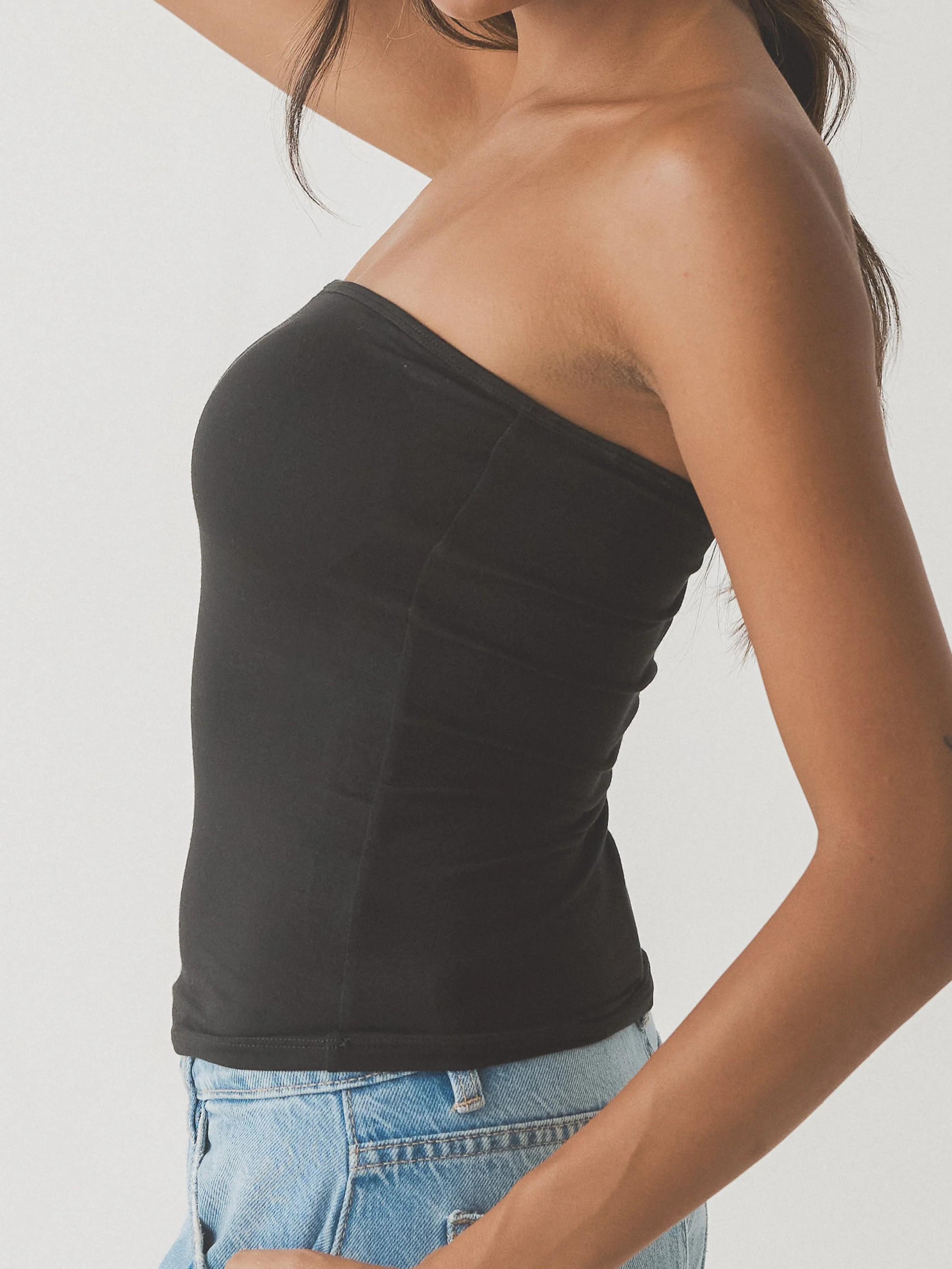 Solid Tube Top Brami (Full Length) | Klassy