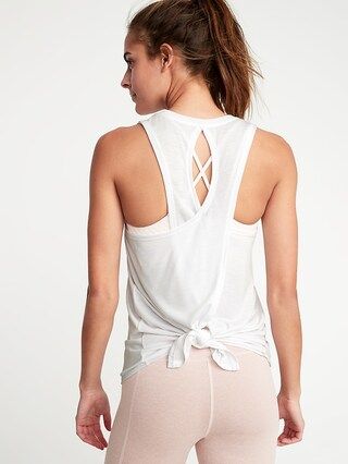 Relaxed Lightweight Cross-Back Performance Tank for Women | Old Navy US