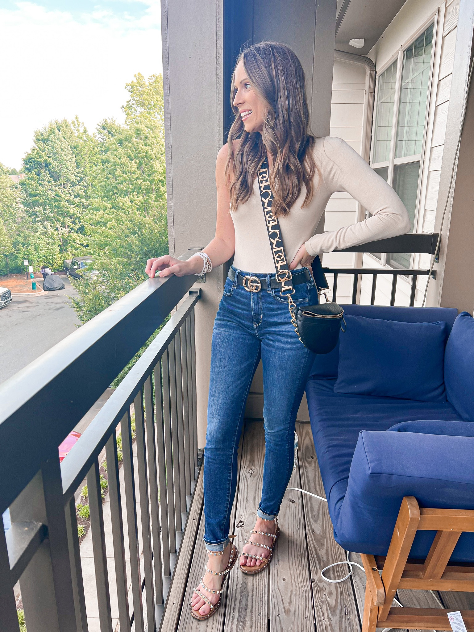 Weekend OOTD🖤🤎

American eagle jeans, leggings, weekend outfit, studded sandals, Fanny pack, Chain belt bag, one shoulder bodysuit, Amazon, forever 21, amazon style, affordable fashion, bodysuit, belt #LTKFestival

#LTKxPrimeDay #LTKFind

#LTKSpringSale #LTKfindsunder100 #LTKstyletip