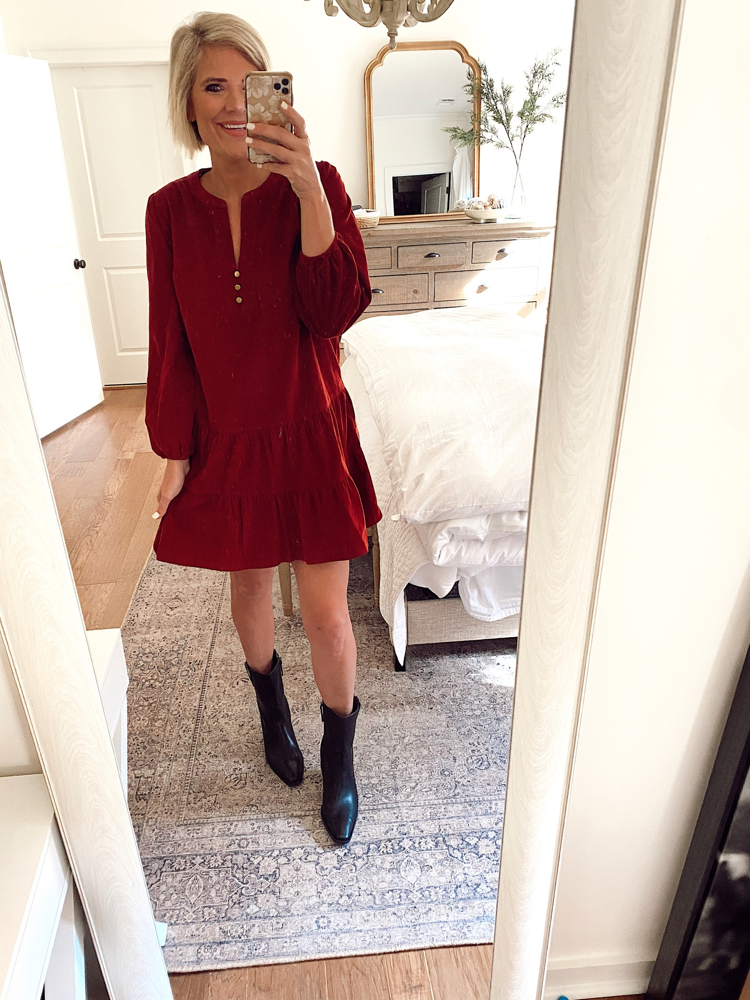 Holiday dress // Holiday fashion // Red dress // Winter fashion // Boots 

#LTKstyletip #LTKHoliday #LTKSeasonal