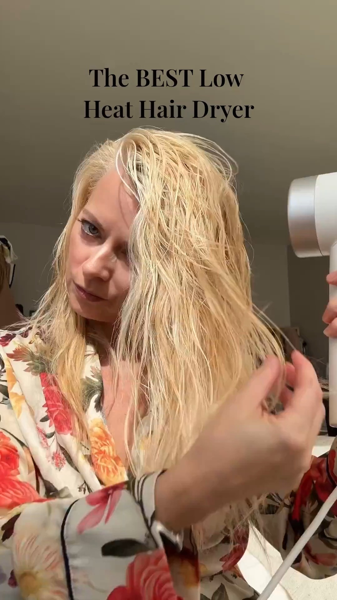 The BEST Low heat hair dryer from Amazon. I’m obsessed. 🤩