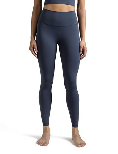 Colorfulkoala Dreamlux No Front Seam Leggings for Women 25" Inseam, High Waisted Buttery Soft 7/8 Yoga Pants (XS, Blue Ink) | Amazon (US)