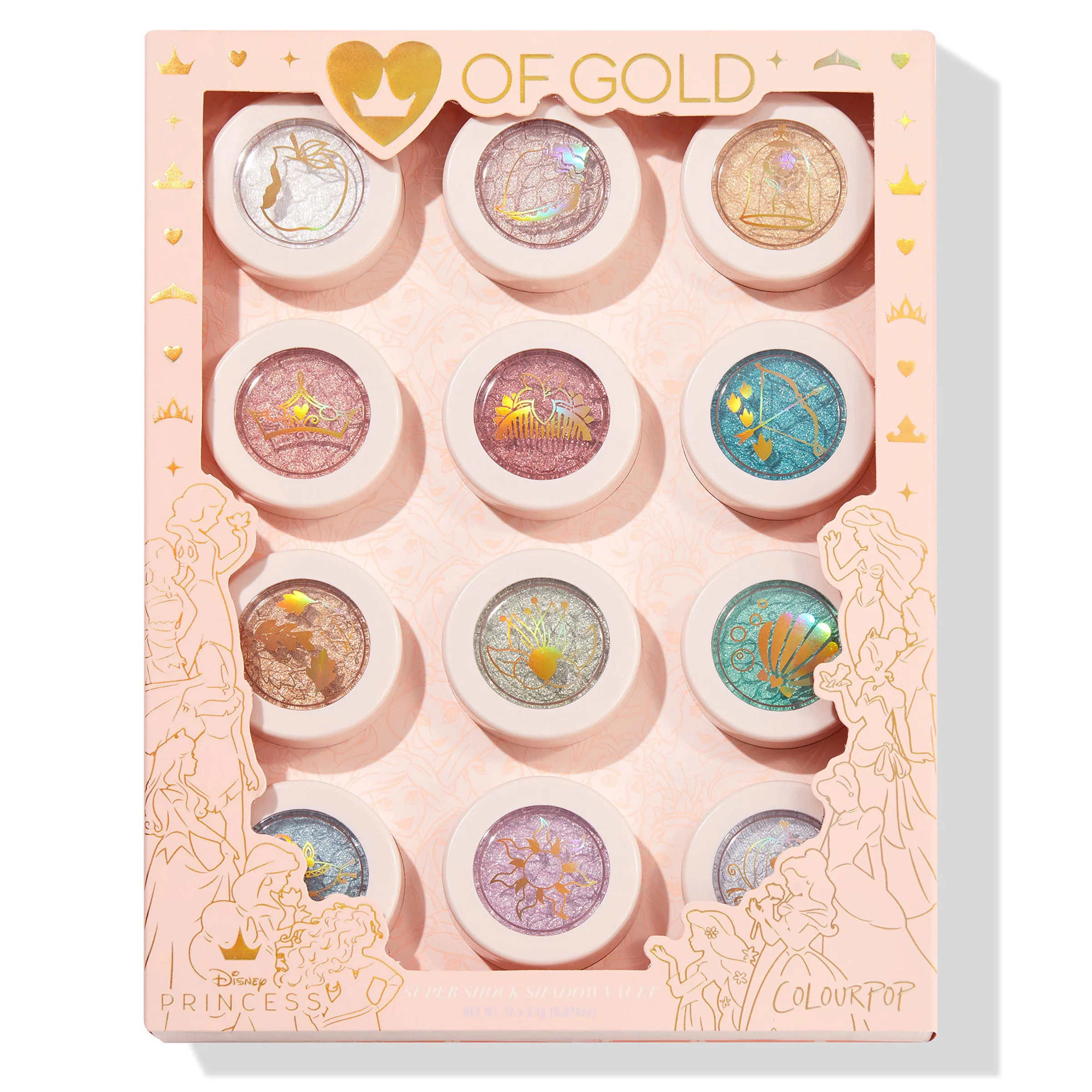 Heart of Gold Disney Eyeshadow Vault | Colourpop