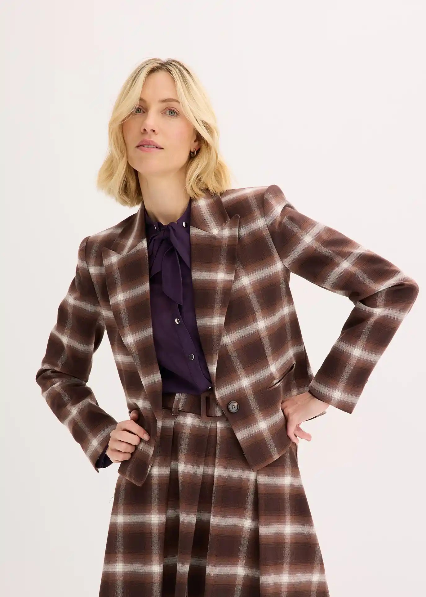 Blazer à carreaux | Bonprix FR