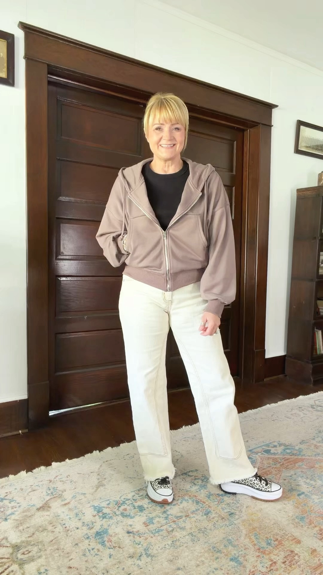 Chilly spring day today. Casual outfit idea  

#LTKOver40