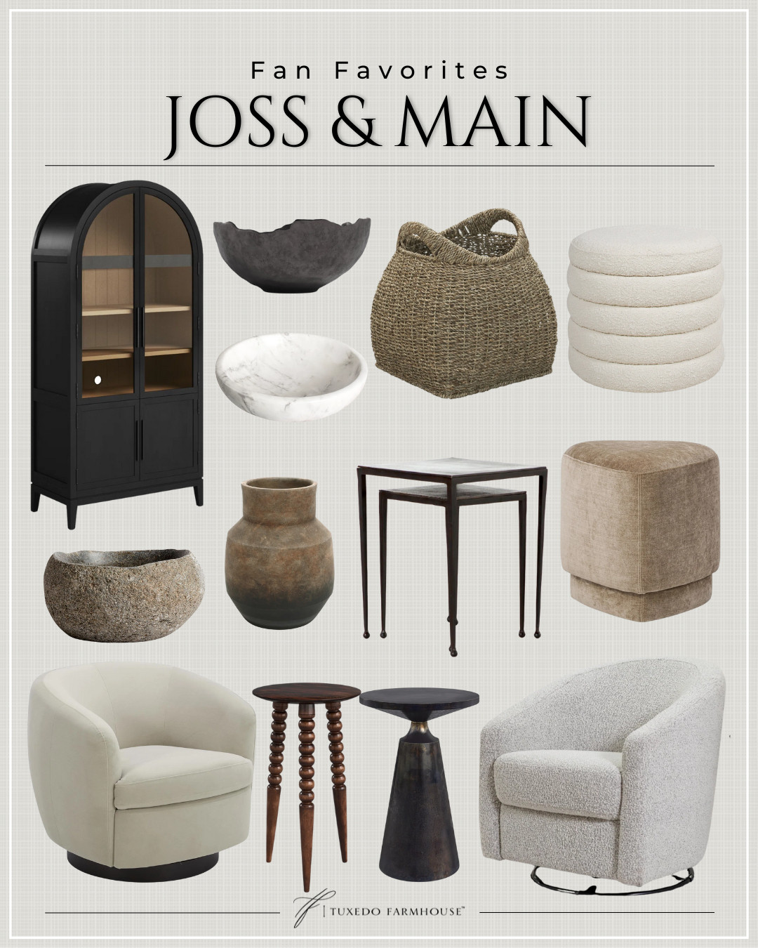 Fan Favorites - Joss & Main

Lovely pieces that would look incredible in any home - Cabinets, bowls, decor, ottomans, accent tables, vases 

 #LTKSeasonal #LTKHome #LTKFindsUnder100