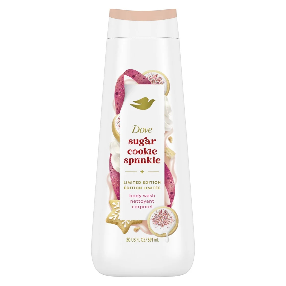 Dove Limited Edition Holiday Treats Body Wash Sugar Cookie Sprinkle 20 oz | Walmart (US)