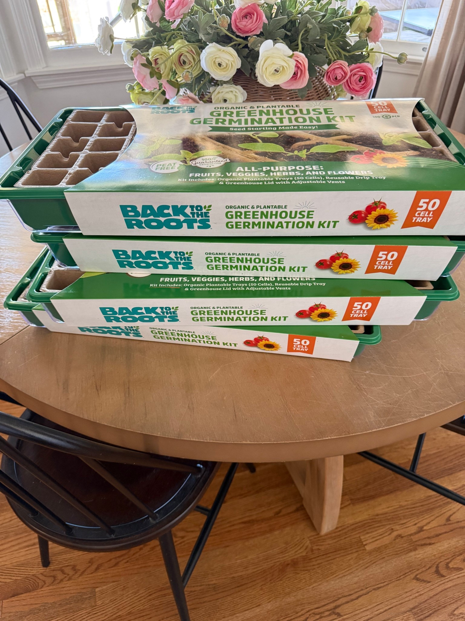 Greenhouse germination kits 
Reusable base and vented lid
50 cells per tray 
100% organic
Fully plantable
Made from 75% recycled plastic
Can be used for flowers, herbs, or vegetables

#LTKSeasonal #LTKHome #LTKmomlife