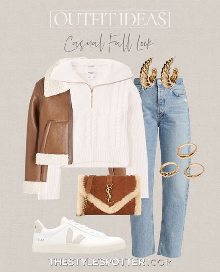 Fall Outfit Ideas 🍁 Casual Fall Look
A fall outfit isn’t complete without a cozy jacket and neutral hues. These casual looks are both stylish and practical for an easy and casual fall outfit. The look is built of closet essentials that will be useful and versatile in your capsule wardrobe. 
Shop this look 👇🏼 🍁 
P.S. The sweater and jacket from Abercrombie & Fitch is 15% off right now!


#LTKSeasonal #LTKHalloween #LTKsalealert