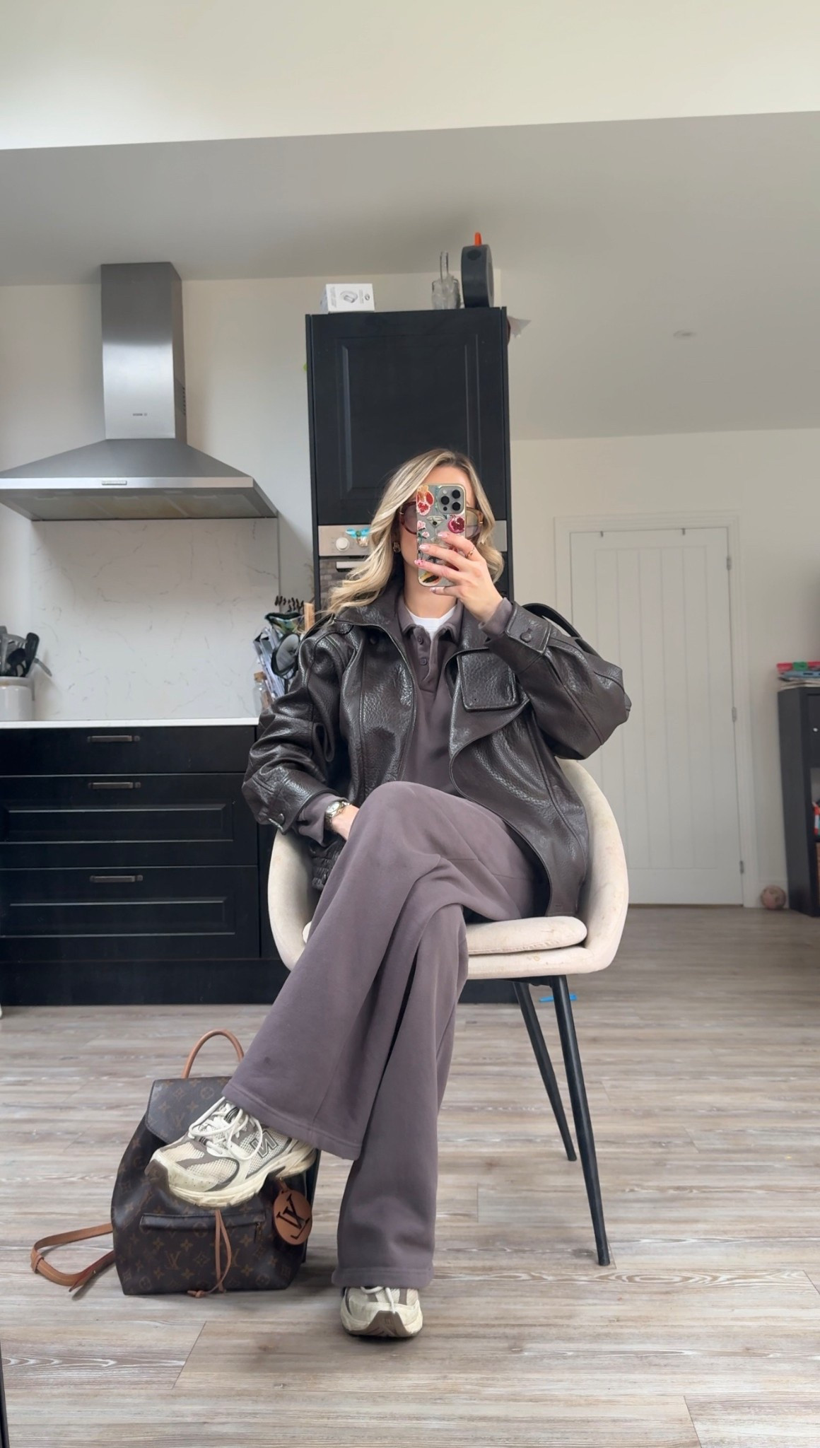 What I wore today. Was also my airport outfit when we went away at Christmas. Such a nice charcoal that goes with black or brown. Wore it with my Zara faux leather jacket and my new balance 530 

#LTKootd