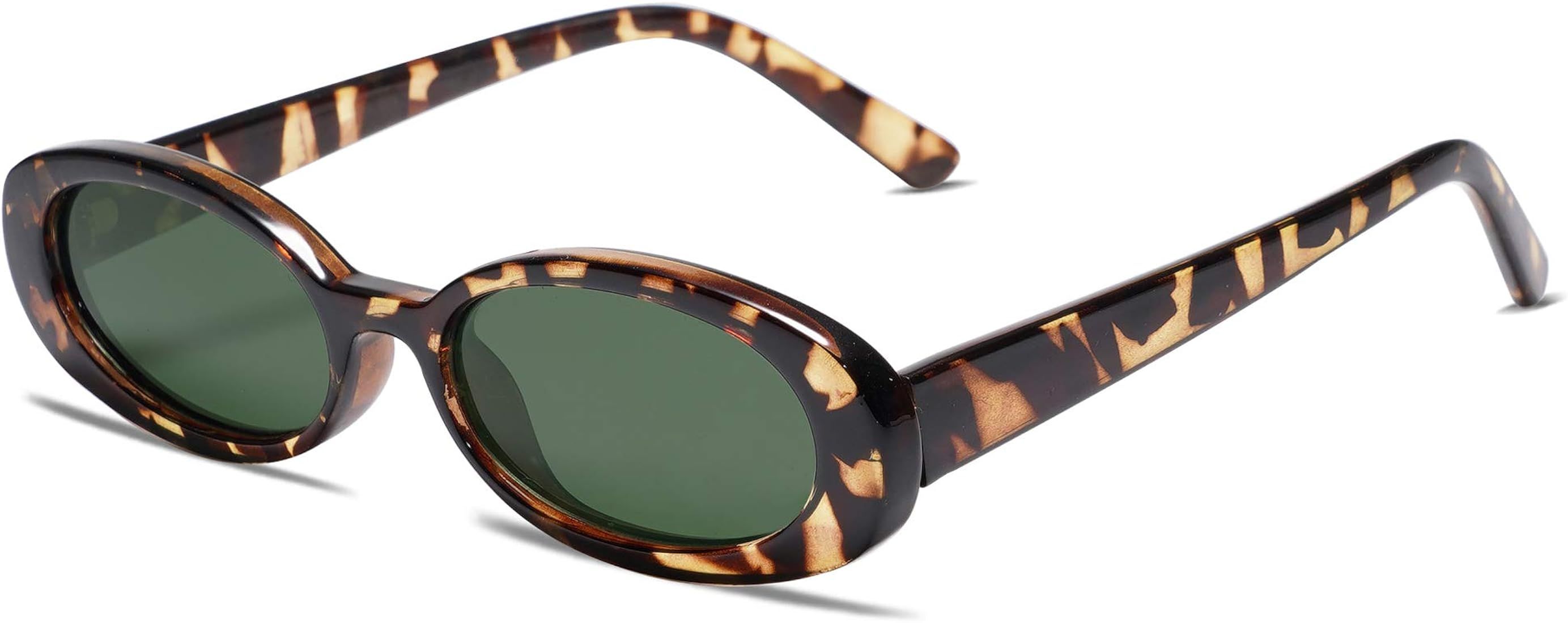 Polarized Retro Oval Sunglasses for Women and Men Small 90s Style VL9580 | Amazon (US)