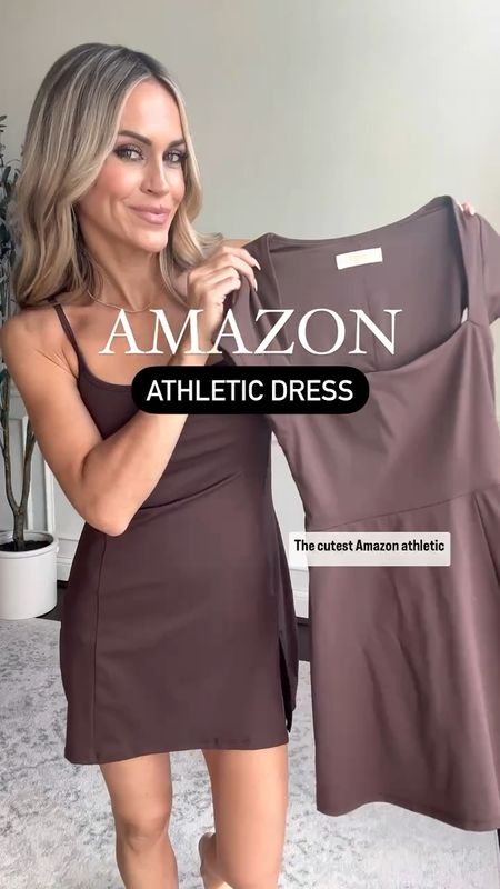 Amazon athletic dress - love the square neckline and notched hem! Wearing size small. 

Double lined with built in mesh shorts - available in 6 colors, wearing size small!


#LTKOver40 #LTKFindsUnder50 #LTKStyleTip