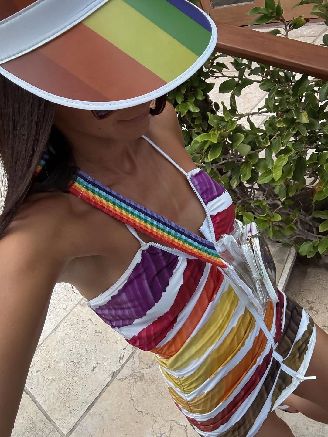 Rainbow theme day party! Cover up in Chanel but I can’t find it anywhere so I’m linking similar options