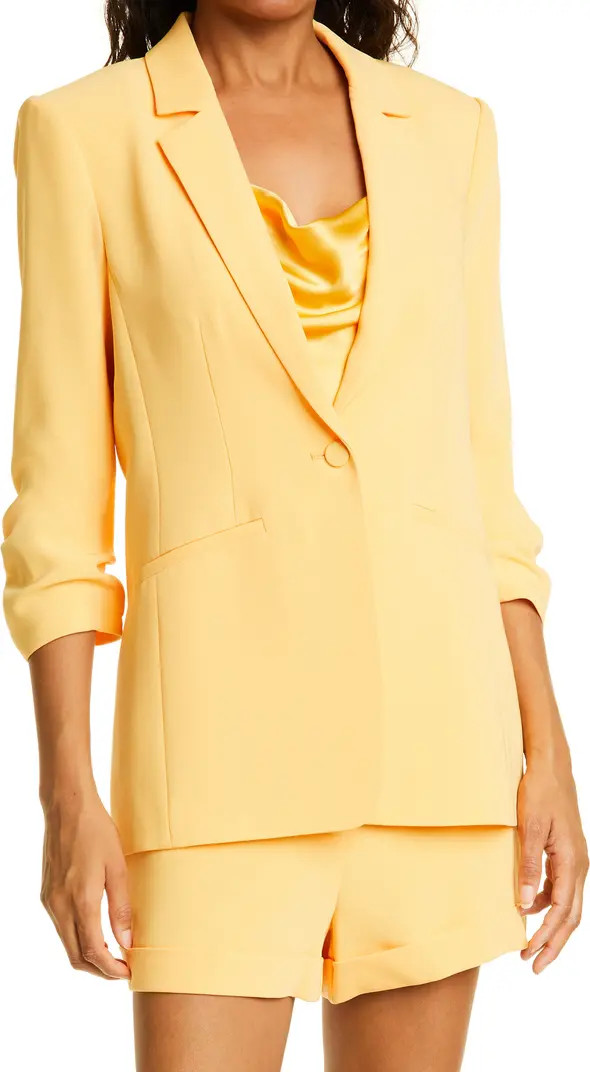 Khloe Ruched Sleeve Blazer | Nordstrom