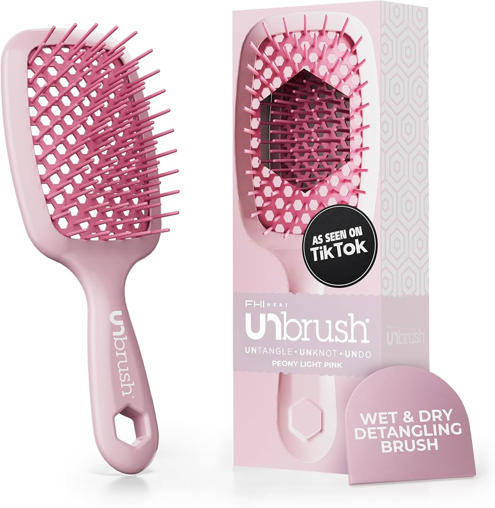 FHI Heat UNbrush Detangling Brush for Pain-Free Brushing on All Wet or Dry Hair Types \u2014 Dura... | Amazon (US)