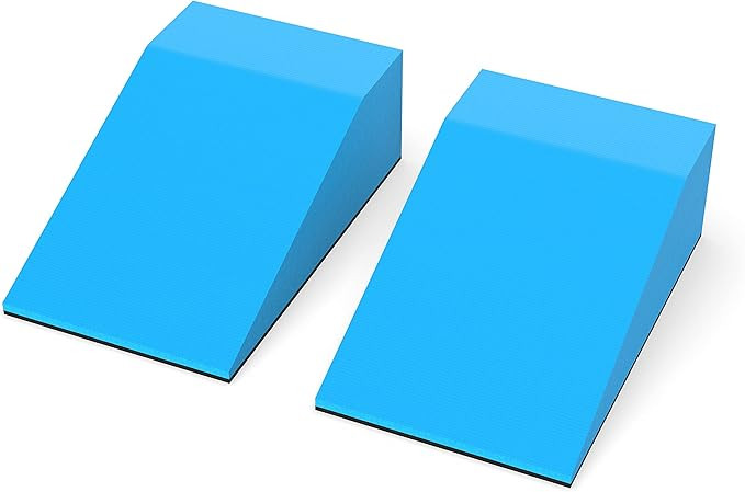 Lumia Wellness Non-Slip Yoga Foam Wedge Blocks (Pair), Calf Raise, Squat Block, Wrist Support, Pi... | Amazon (US)