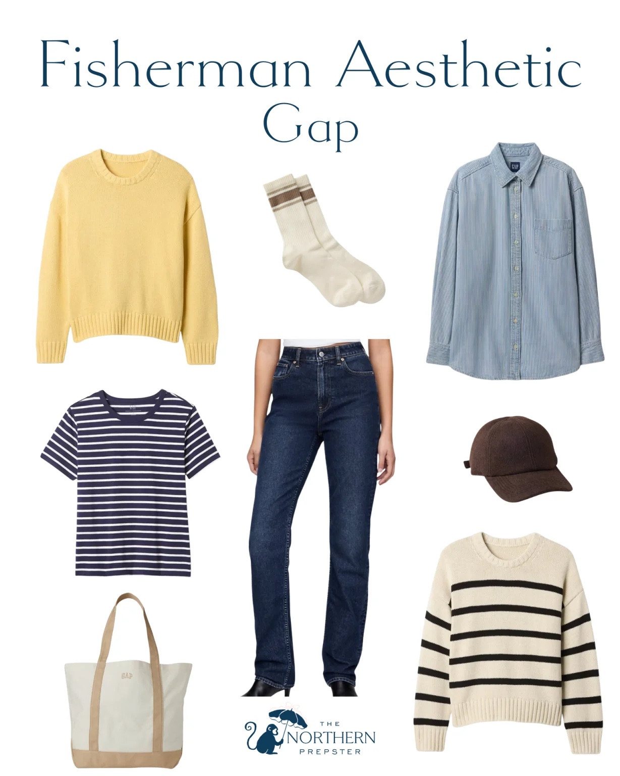 Fisherman Aesthetic Finds from Gap 
#fishermanaesthetic #springfashiontrend 

#LTKStyleTip #LTKFindsUnder100 #LTKSeasonal