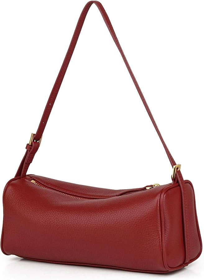 DONNAIN Premium Full Grained Leather Crossbody Purses for Women, Barrel Bag and Hobo Bags for Wom... | Amazon (US)