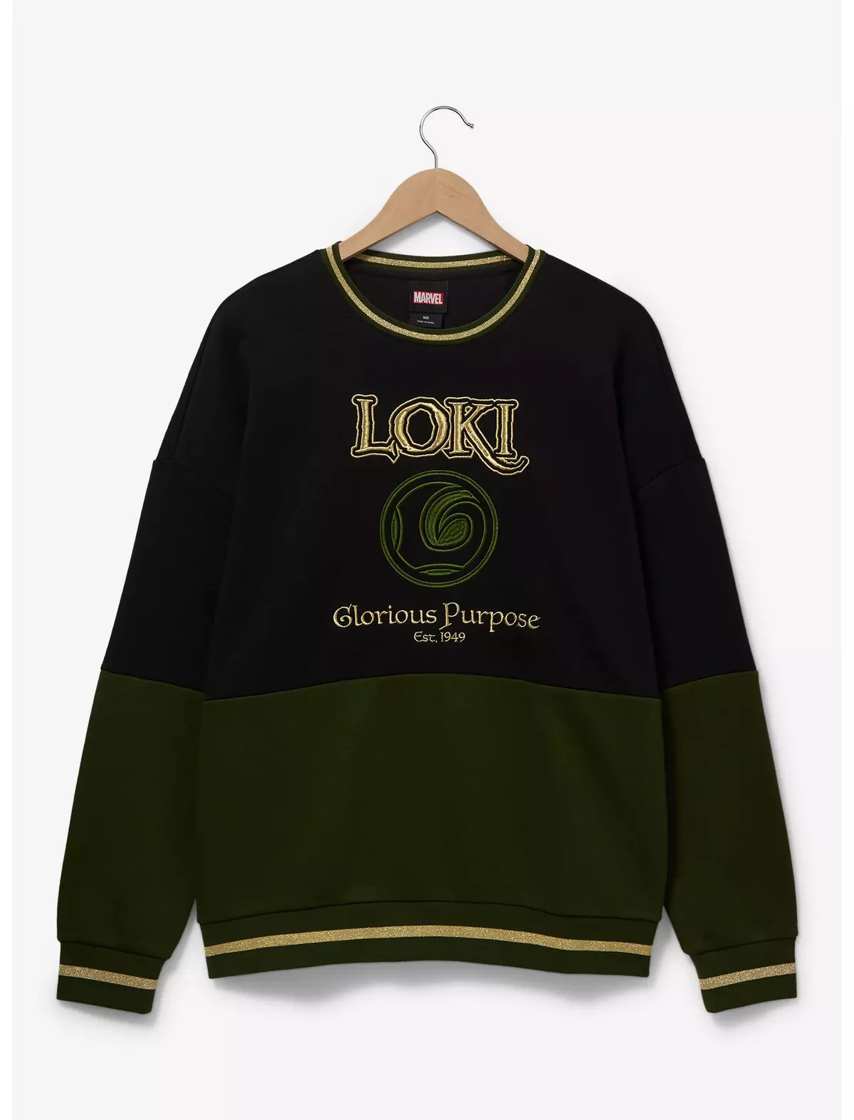 Marvel Loki Panel Crewneck - BoxLunch Exclusive | BoxLunch