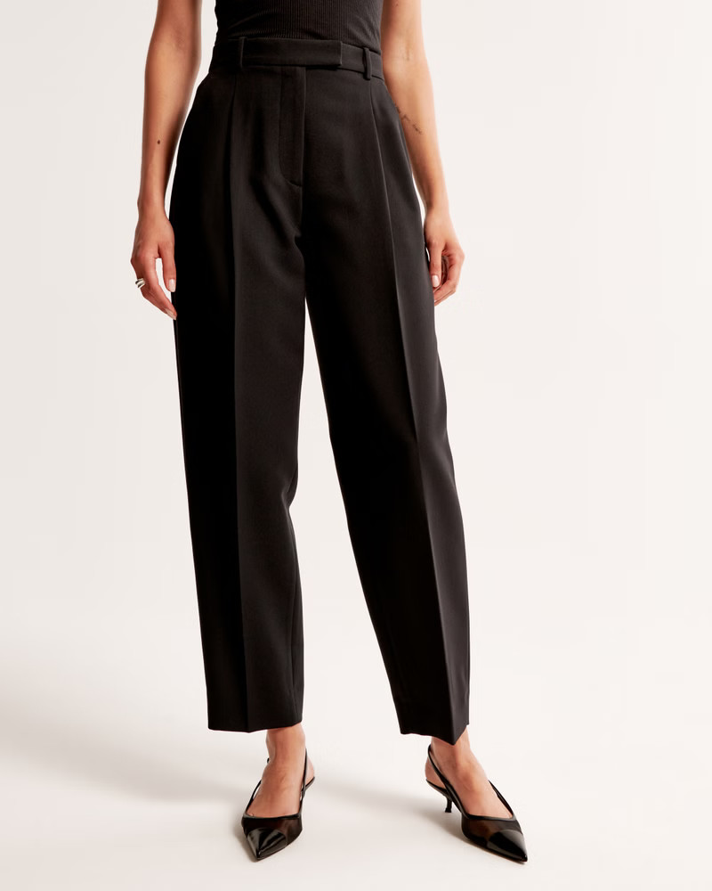 Ankle Grazing Tapered Tailored Pant | Abercrombie & Fitch (US)