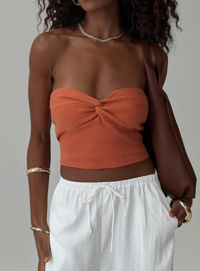 Kallista Top Orange | Princess Polly US