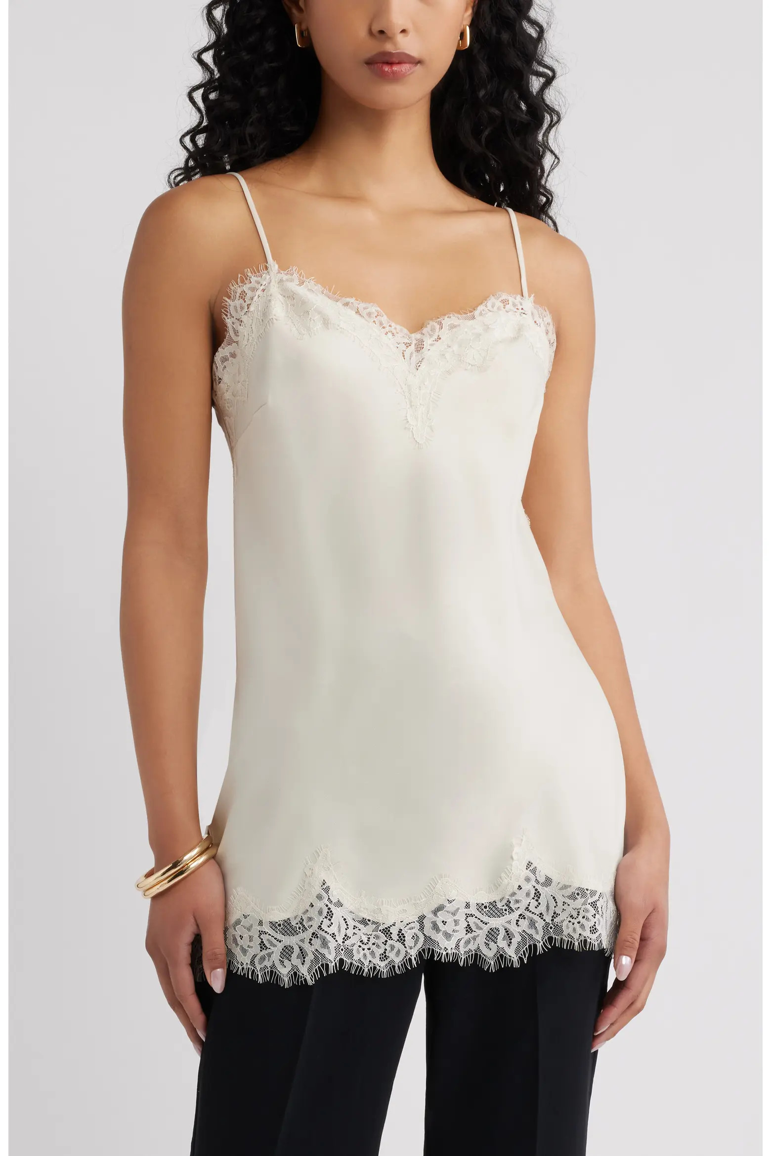 Lace Trim Satin Camisole (Women) | Nordstrom | Nordstrom
